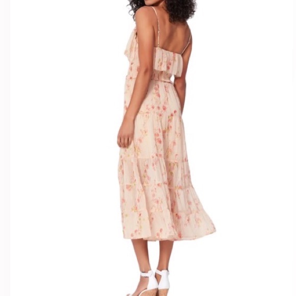 PAIGE KALANI FLORAL MIDI AFTERGLOW DRESS - Picture 2 of 13